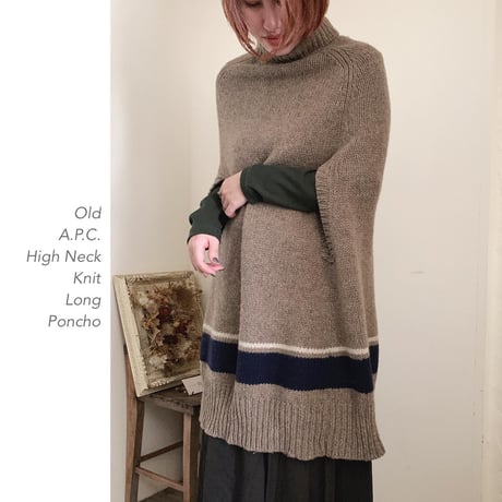 A.P.C. High Neck Knit Longポンチョ