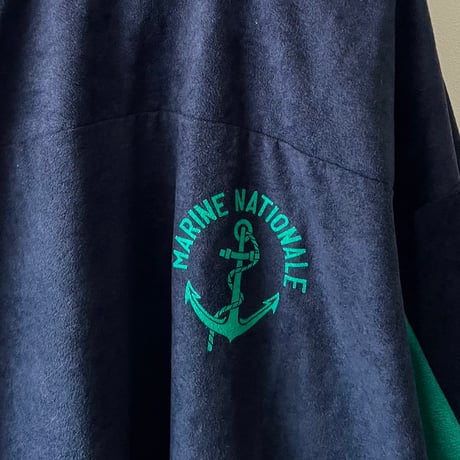 French Navy Velvet Training Sweat (deadstock/ size:88,L程度)