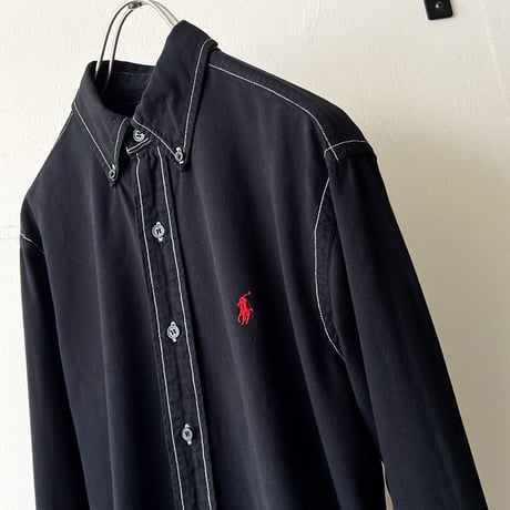 Ralph Lauren "Black Dyed" Cotton Shirt