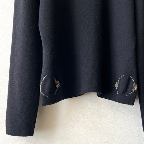 90's GIANFRANCO FERRE Metal parts Design Knit (made in Italy)