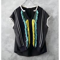 EN'DAY (jp) Fringe Design No-sleeve Summer Knit