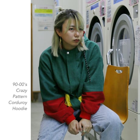 90-00's Crazy Pattern Corduroy フーディー