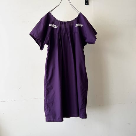 Vintage Embroidery Design Mexican Dress