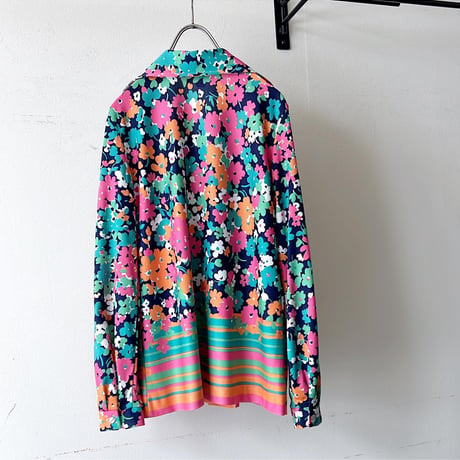 Vintage  Flower Patternブラウス