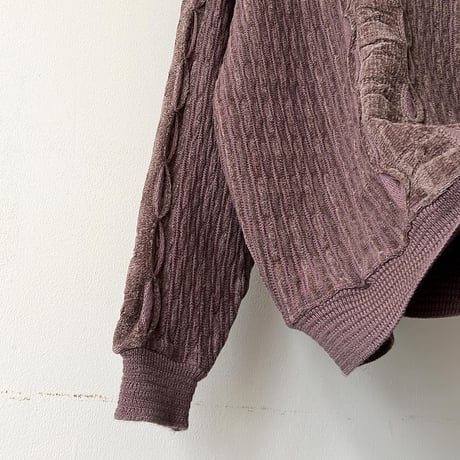 80-90's Euro 3D Design Knit Sweater