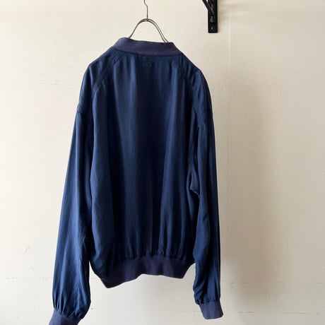 80-90's Euro Silk Zip-up JKT
