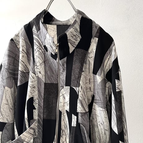 80's Geometric Design Short JKT