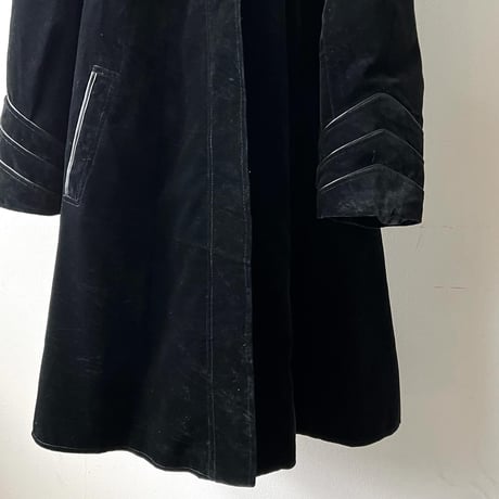 Euro Vintage China Button Design Fur Hood Coat