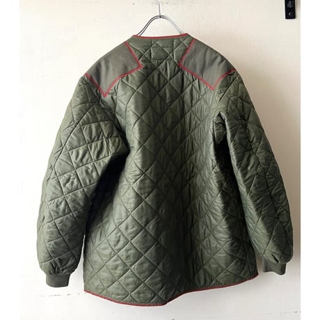 French Remake Brand " Slow Stone " made 80's Belgium Army Quilting JKT(L〜XLサイズ)