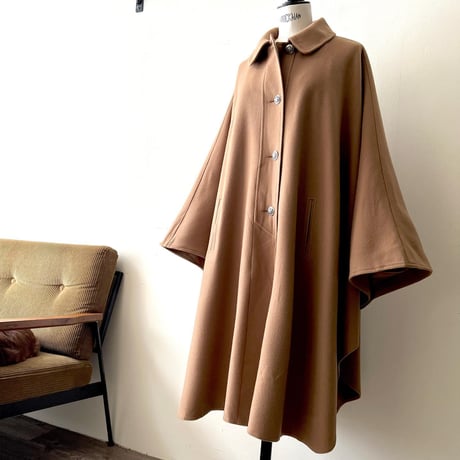 Euro Vintage Design Long Cape Coat