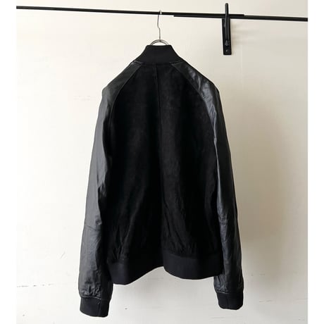 Vintage Pig Skin Suede & Lamb Lether Zip-up JKT