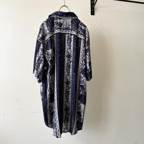 Vintage Art Pattern Rayon Shirt