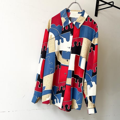Vintage Art Pattern Shirt Blouse