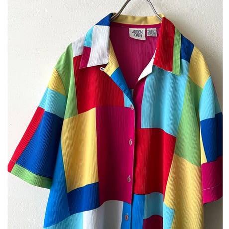 90's US Switch Design Open Collar Shirt