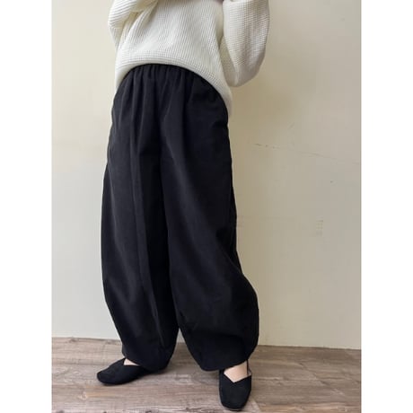 corduroy easy tuck pants