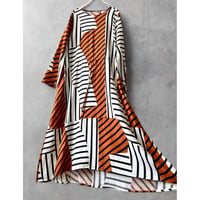 ELK Geometric Stripe Maxi Dress