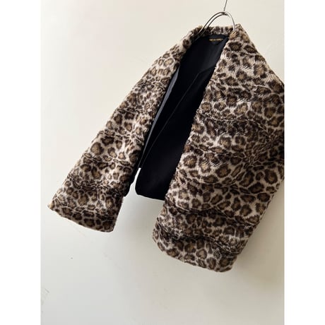des GARCONS Leopard Pattern Fake Fur Bolero (2008aw)