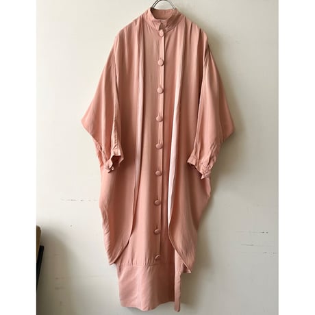 Euro Vintage Layered Design Dolman Sleeve Dress (made in France)