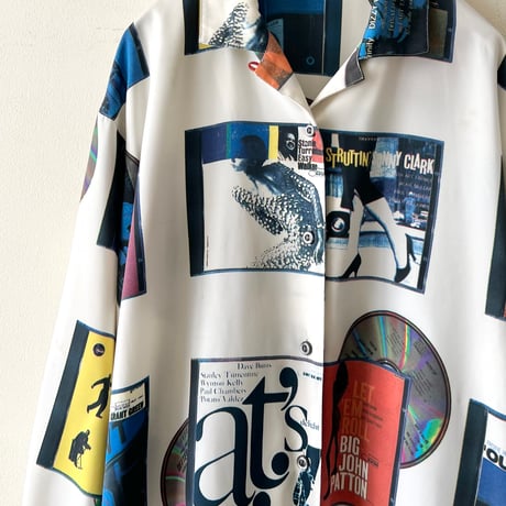 Vintage Jazz CD Pattern Shirt