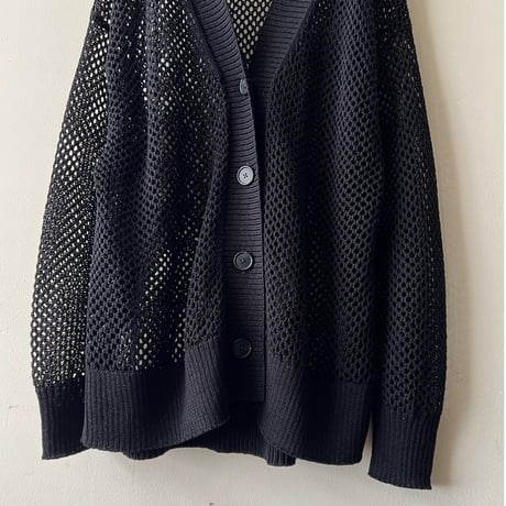 Mesh Knit See-through Cardigan