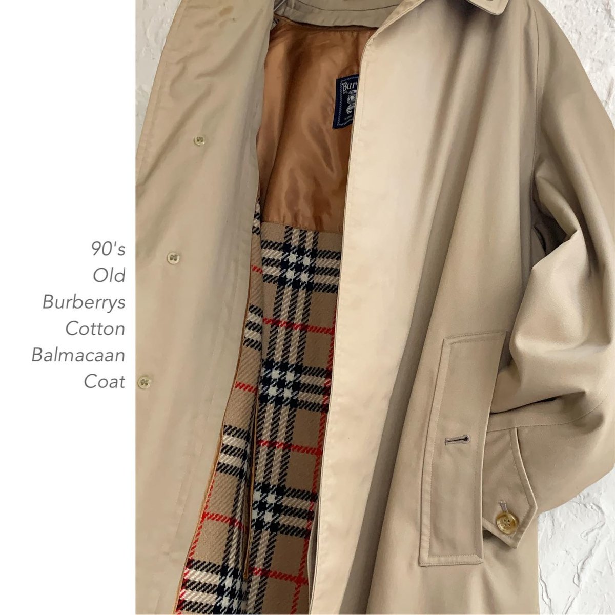 90's Old Burberrysバルマカンコート(イングランド製) | Taffee on