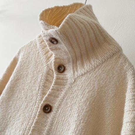 60-70's Gaeltairra Handloomed Aran Knit Cardigan (made in Ireland)
