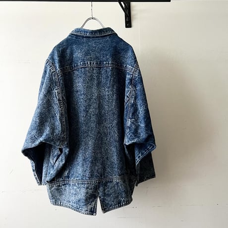 80-90's Bleach Denim Dolman Sleeve JKT
