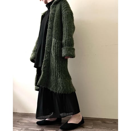 PERUVIAN TRADING Shaggy Knit Long Cardigan