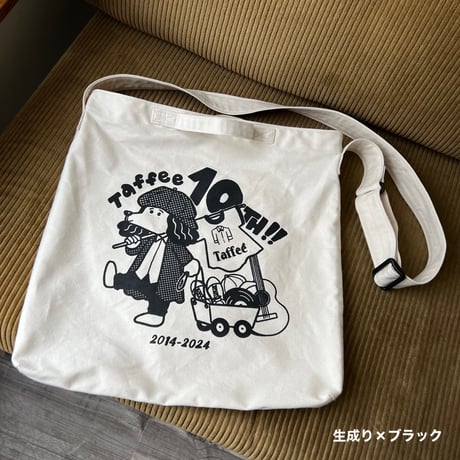Taffee 10th anniversary goods " LP size 2way Tote Bag "