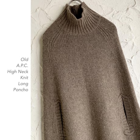 A.P.C. High Neck Knit Longポンチョ