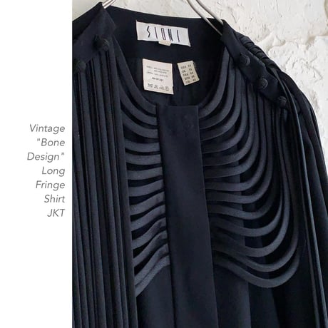 "Bone Design" Long  FringeシャツJKT