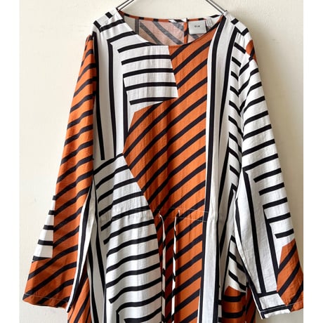 ELK Geometric Stripe Maxi Dress