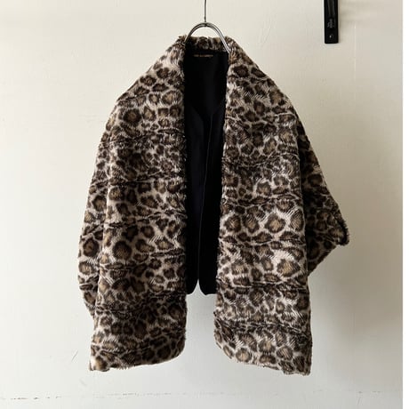 des GARCONS Leopard Pattern Fake Fur Bolero (2008aw)