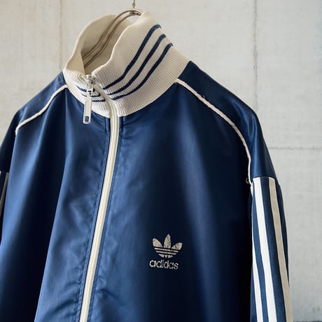 00's adidas Originals Logo & 3Line Design High Neck Nylon JKT