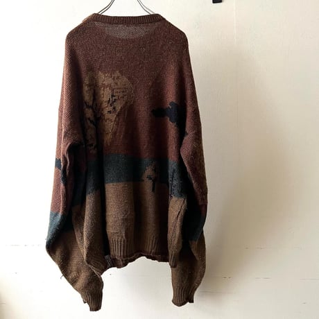 90's Euro Golfer Design Knit Sweater