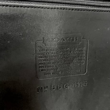 90's Old Coach Leather Flap Shoulder Bag (made in USA)