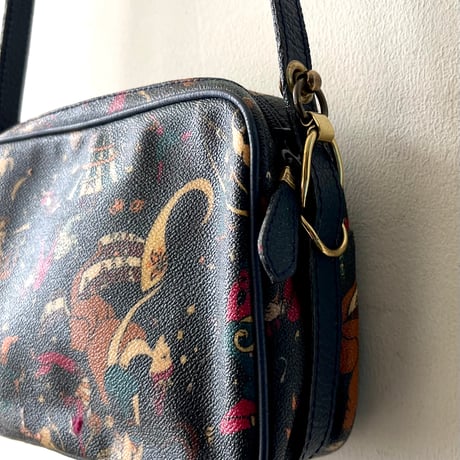 Vintage PIERO GUIDI Patterned Leather Bag