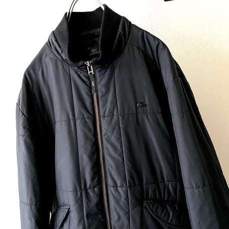 LACOSTE Mock Neck Logo Quilting JKT