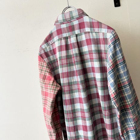 90's Polo Ralph Lauren Crazy pattern Flannel Long Shirt (dress)
