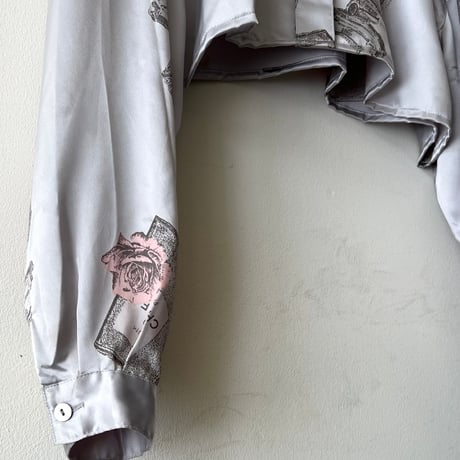 Vintage Scarf Pattern  Short Remake Blouse