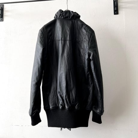 Old Frill Collar Double Brest Leather JKT