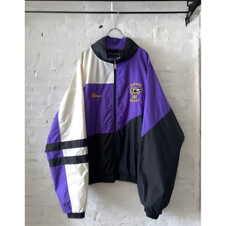 90's NFL Ravens Embroidery Logo Nylon JKT