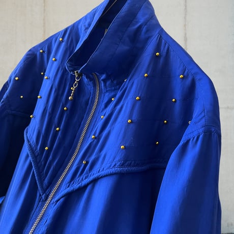 80-90's Beads Design Silk JKT