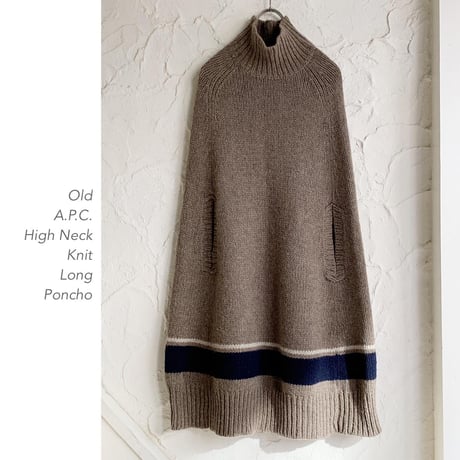 A.P.C. High Neck Knit Longポンチョ