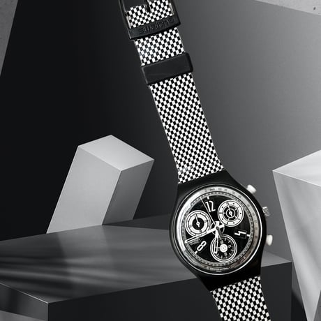 90's swatch "1995 chess" クォーツ腕時計