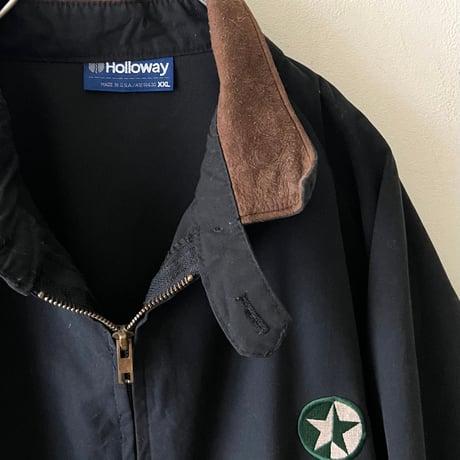 70-80's Holloway Embroidery Logo Drizzler JKT (made in USA)