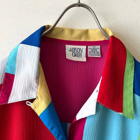 90's US Switch Design Open Collar Shirt