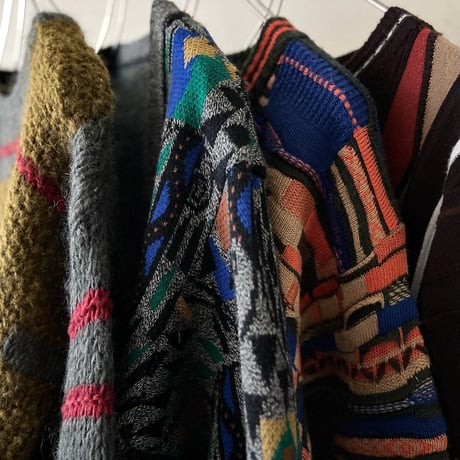 80-90's 3D and Pattern Knit