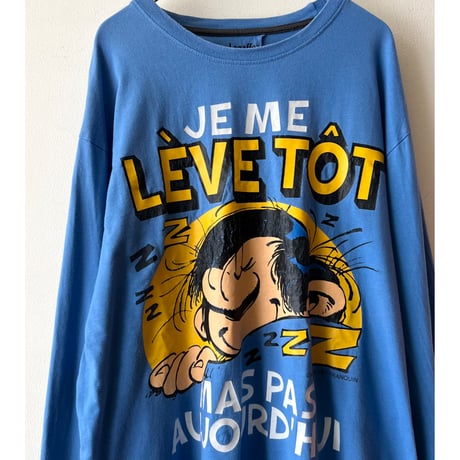 Euro Gaston Lagaffe Print Long Sleeve Shirt