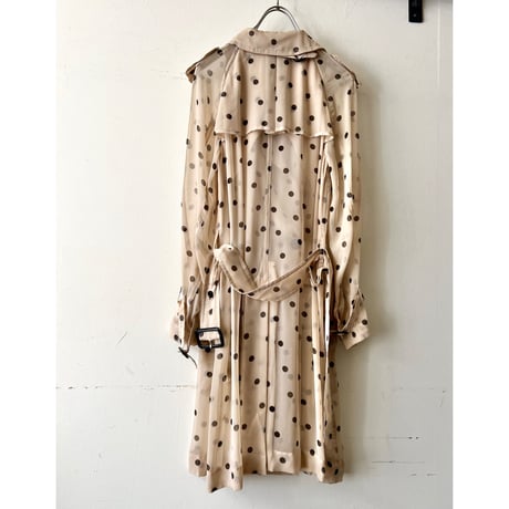 3.1 Phillip Lim Dot Pattern Sheer Trench Coat